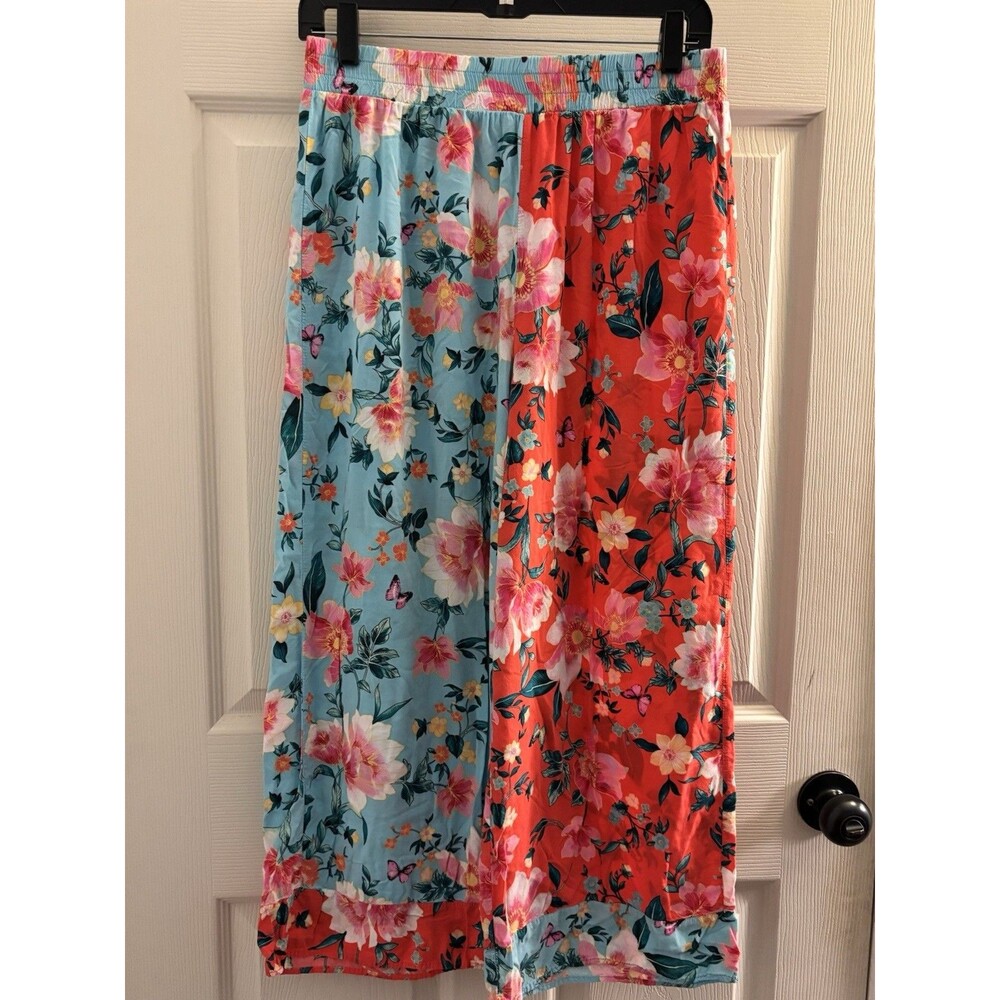 Beauty Sleep Social Floral Lounge Pants Women M Colorbl